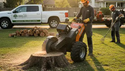 Professional stump removal service in Bakersfield, CA clearing tree stumps safely and efficiently